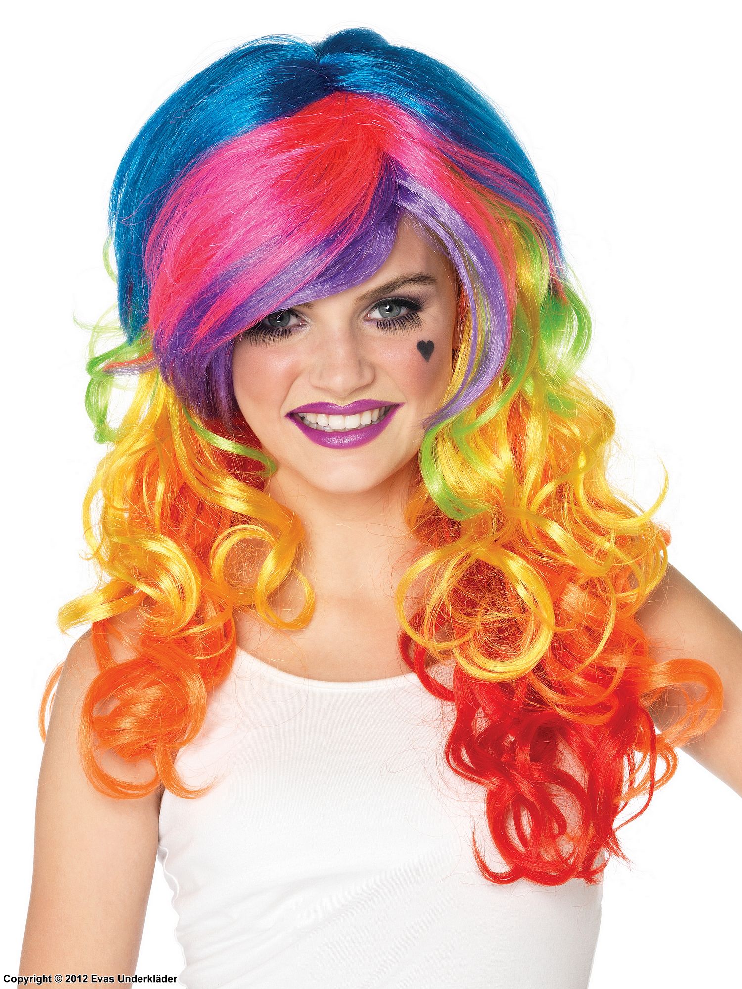 Rainbow Rocker wig